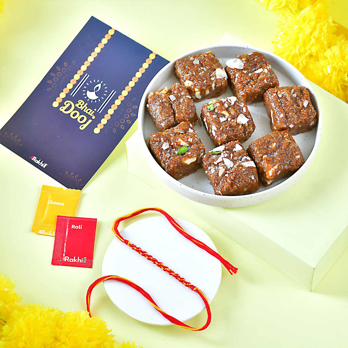 Bhaidooj Dhaga & Dodha Burfi Gift Set