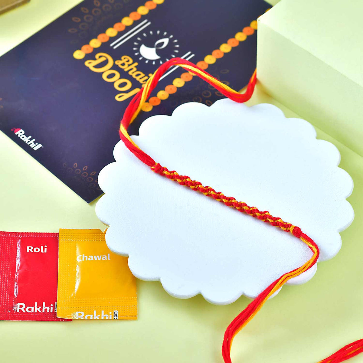 Bhaidooj Dhaga & Gulab Jamun Gift Set