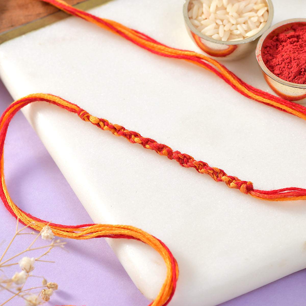 Hand Made Bhai Thread with Almonds & Cashews