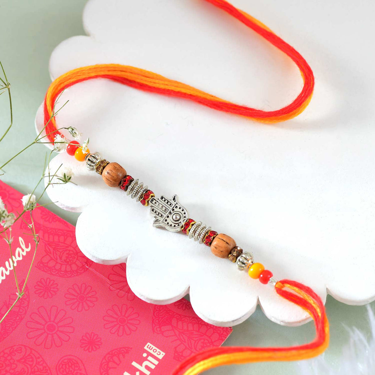 Hamsa Rakhi With Lindt Chocolates