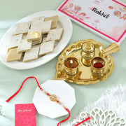 Kundan Rakhi With Festive Hamper