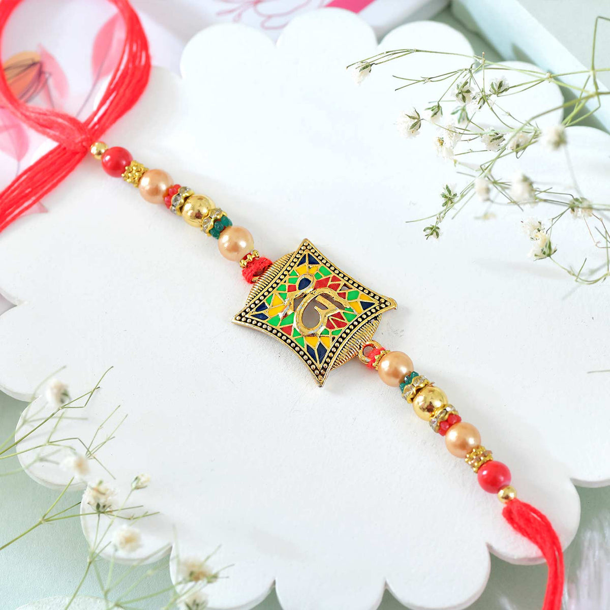 Ek Onkar Rakhi With Ferrero Rocher Chocolate