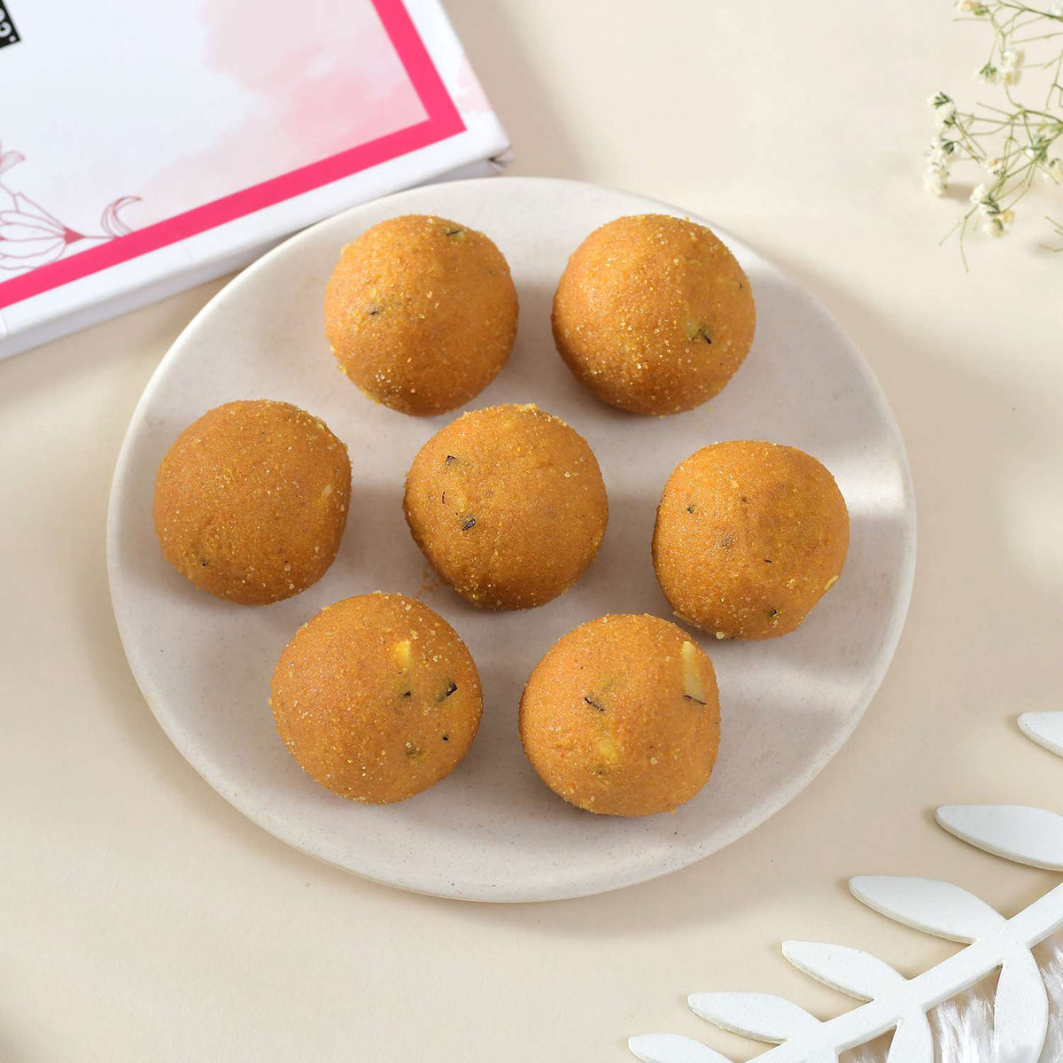 Stunning Rakhi With Besan Laddoo Sweet