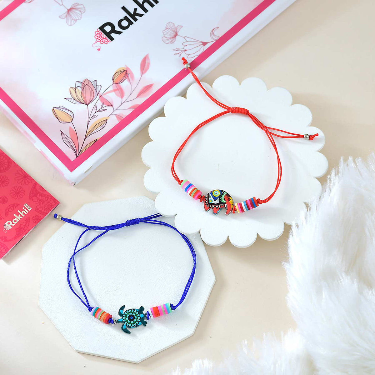 Two Kids Rakhi with Lindt Chocolates