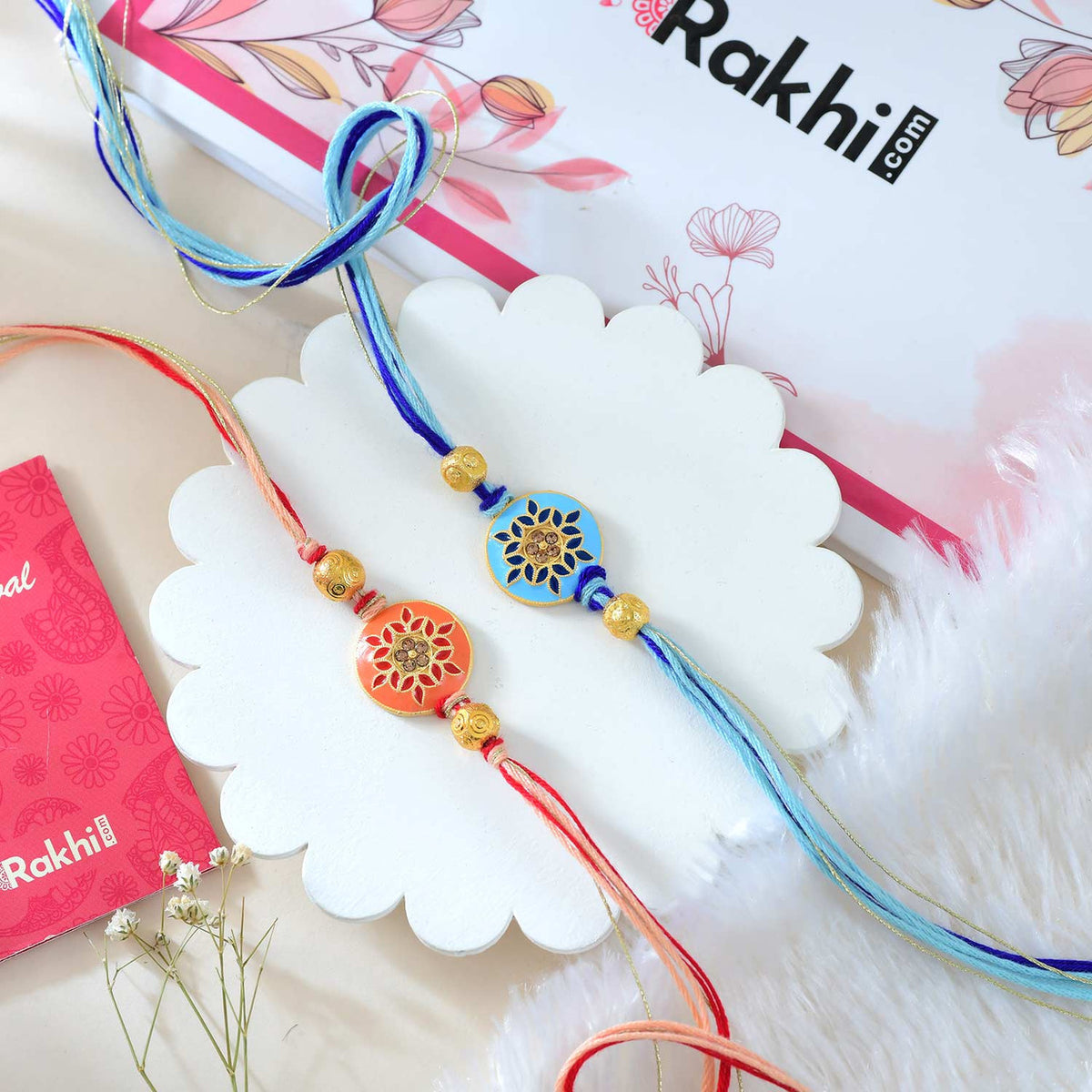 Set of 2 Colorful Rakhi For Brother