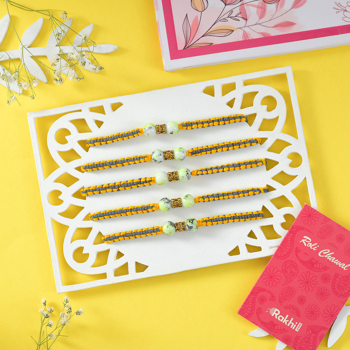 Set of 5 Alluring Rakhi