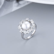 Floral Design 925 Sterling Silver Adjustable Ring