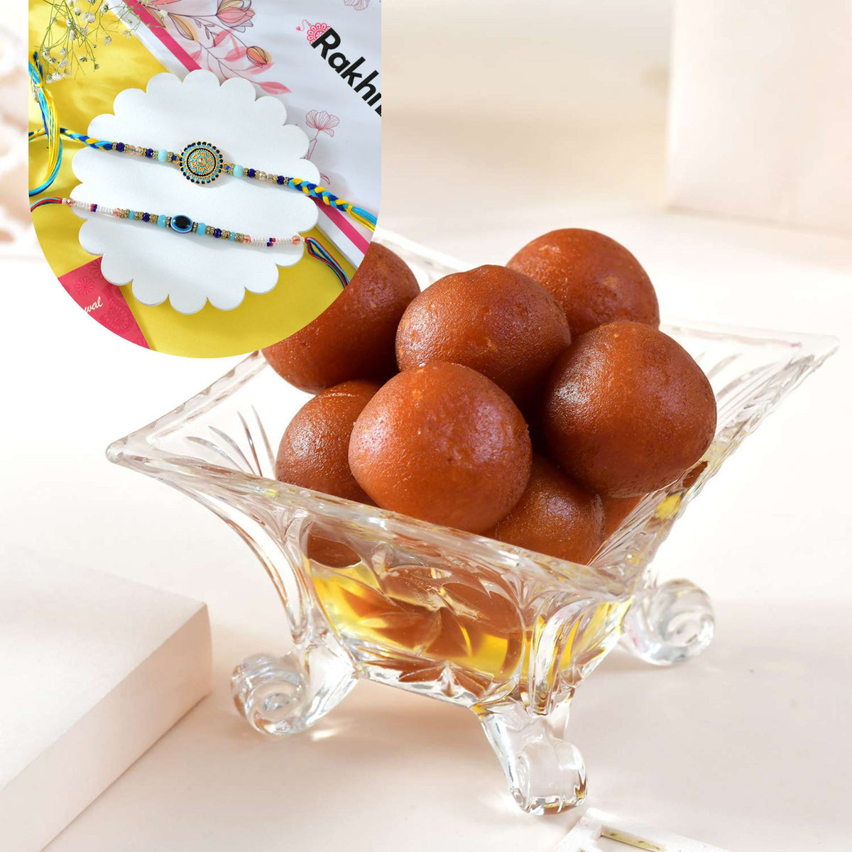Bhai Rakhi Set With Gulab Jamun