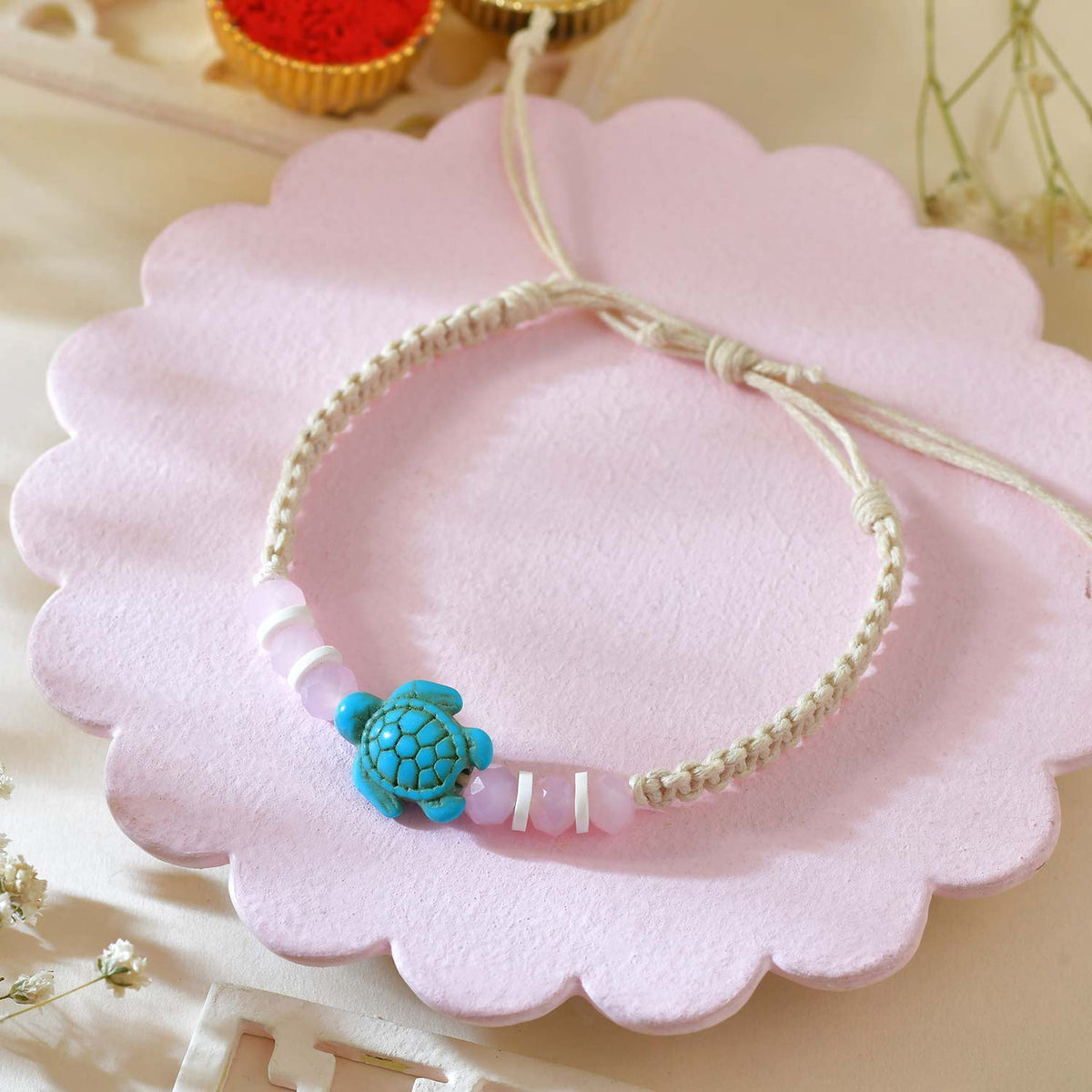 Lucky Turtle Rakhi Set
