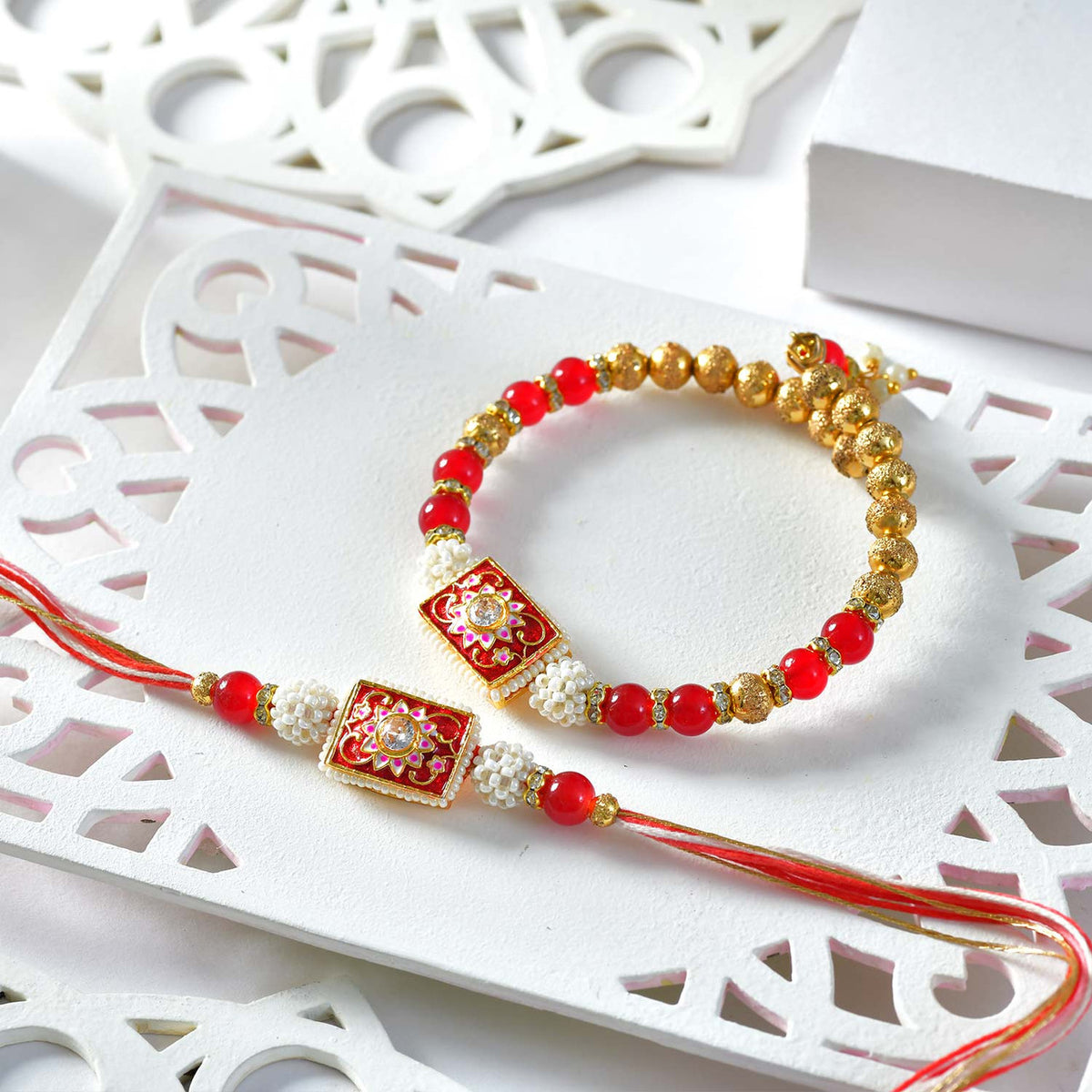 Divine Trio Rakhi Set
