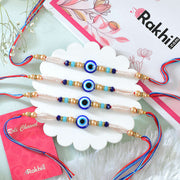 Set of 4 Evil Eye Rakhi