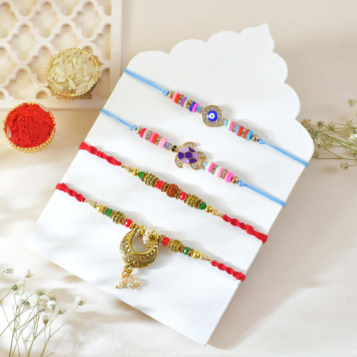Festive Rakhi Family Set