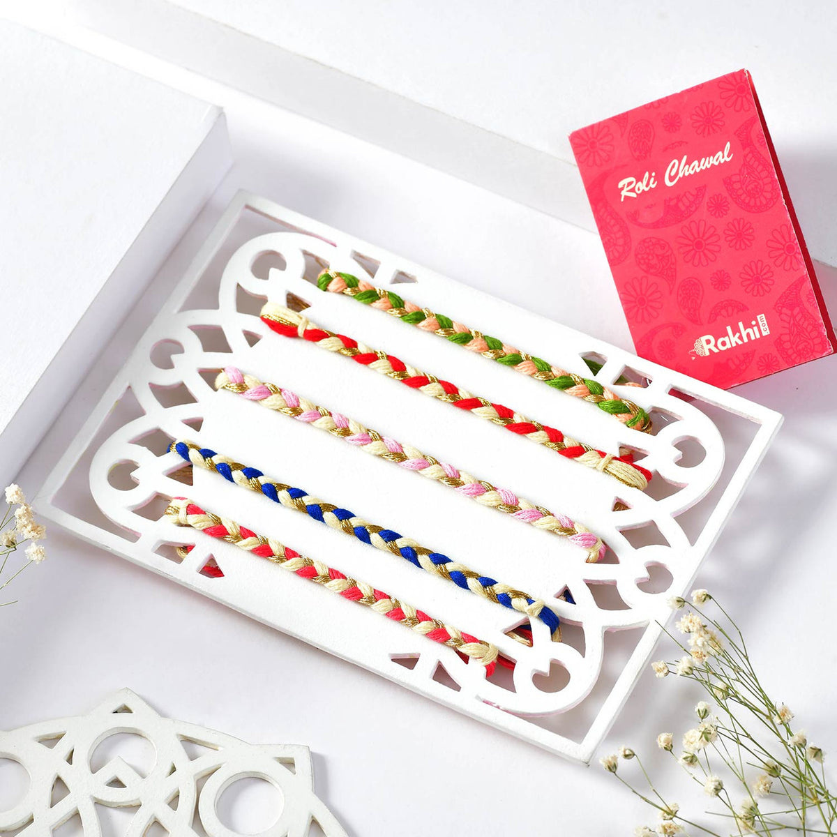 Traditional Braided Rakhi Set
