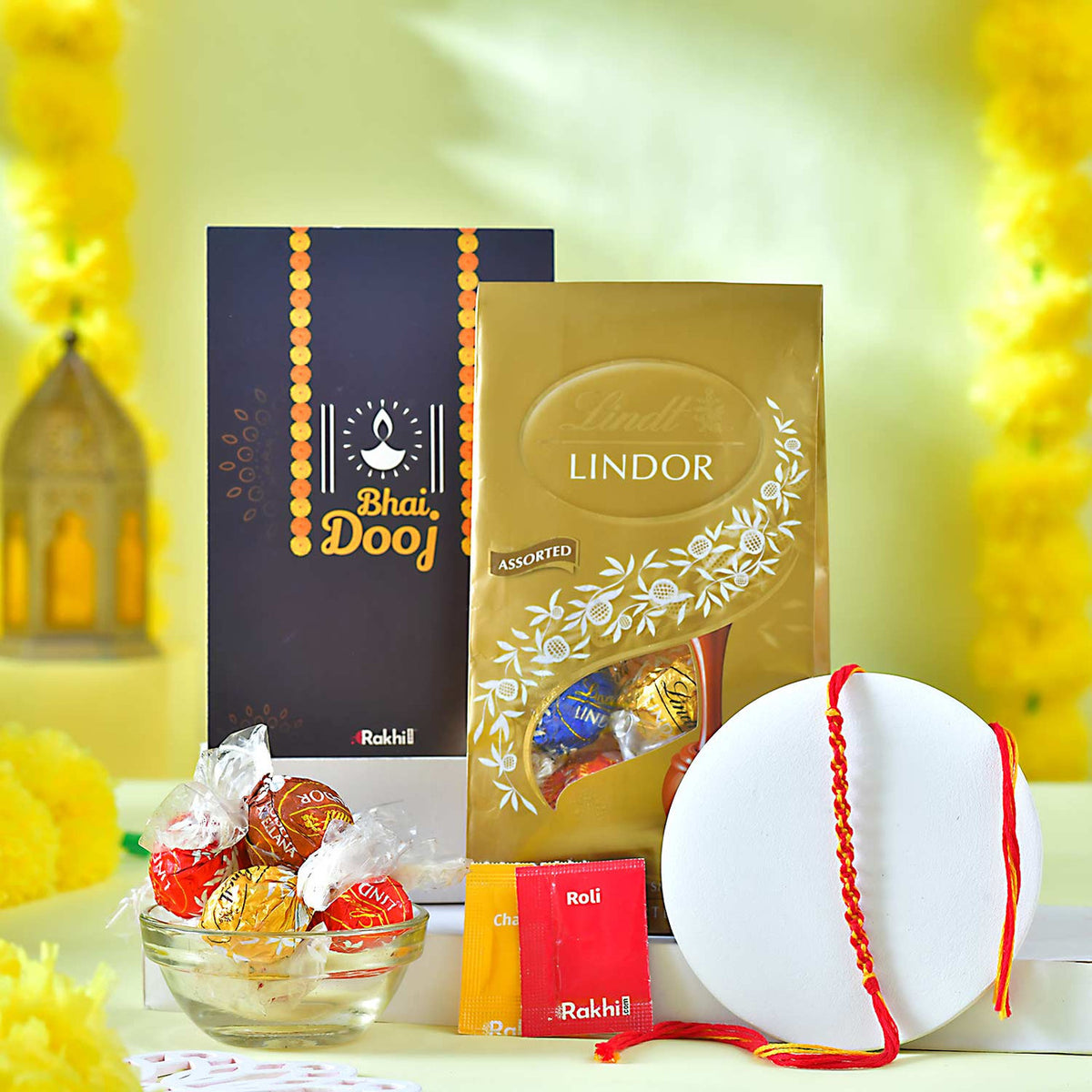 Bhaidooj Kalava With Lindt Assorted Chocolates