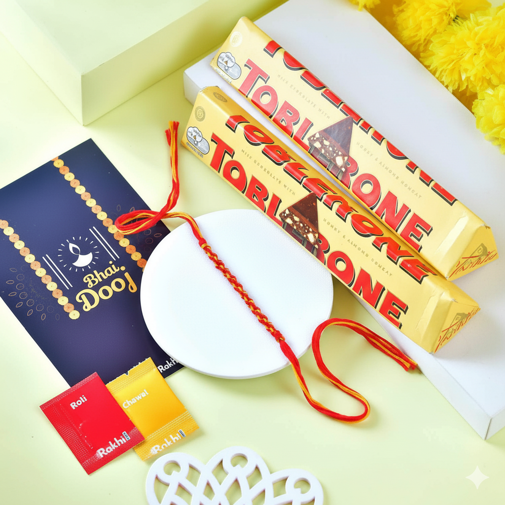 Bhaidooj Dhaga & Toblerone Gift Set