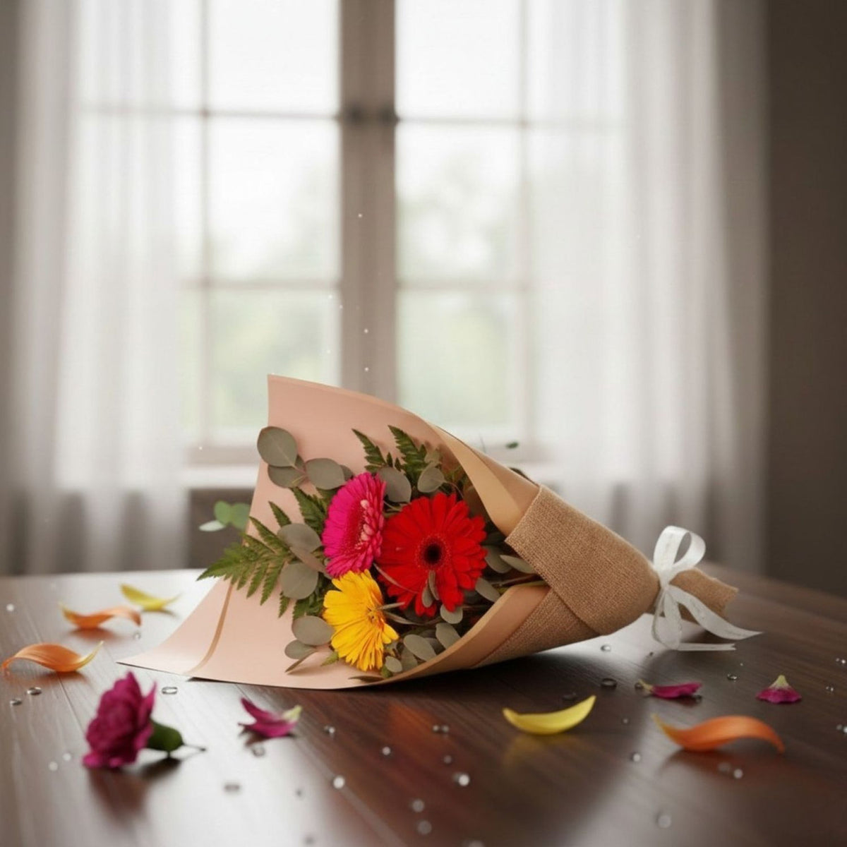 Vibrant Gerbera Native Bouquet