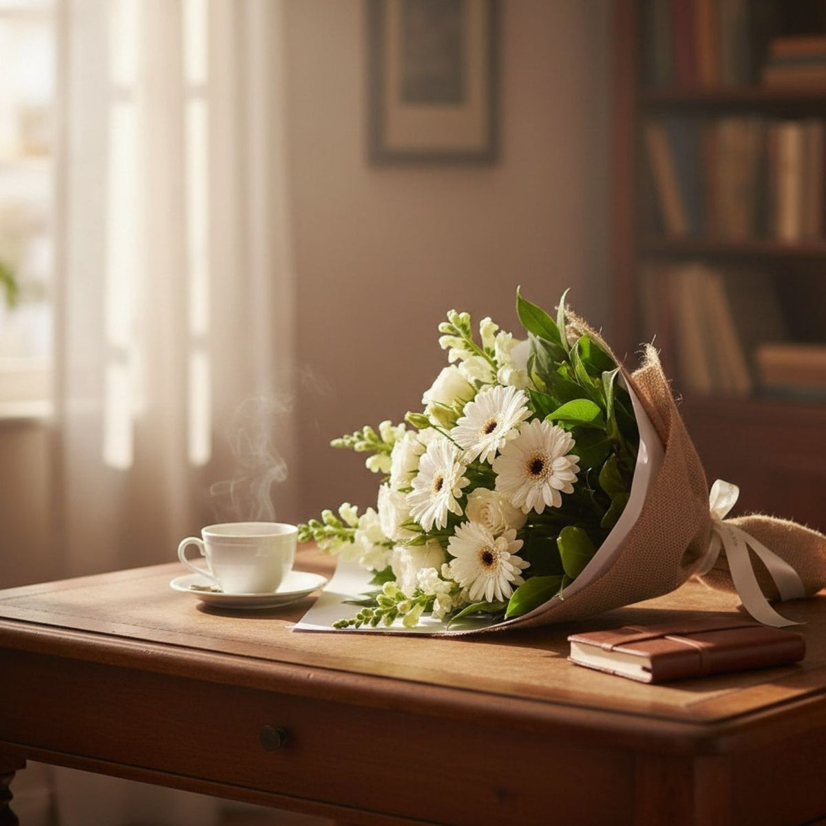 Elegant White Bloom Bouquet