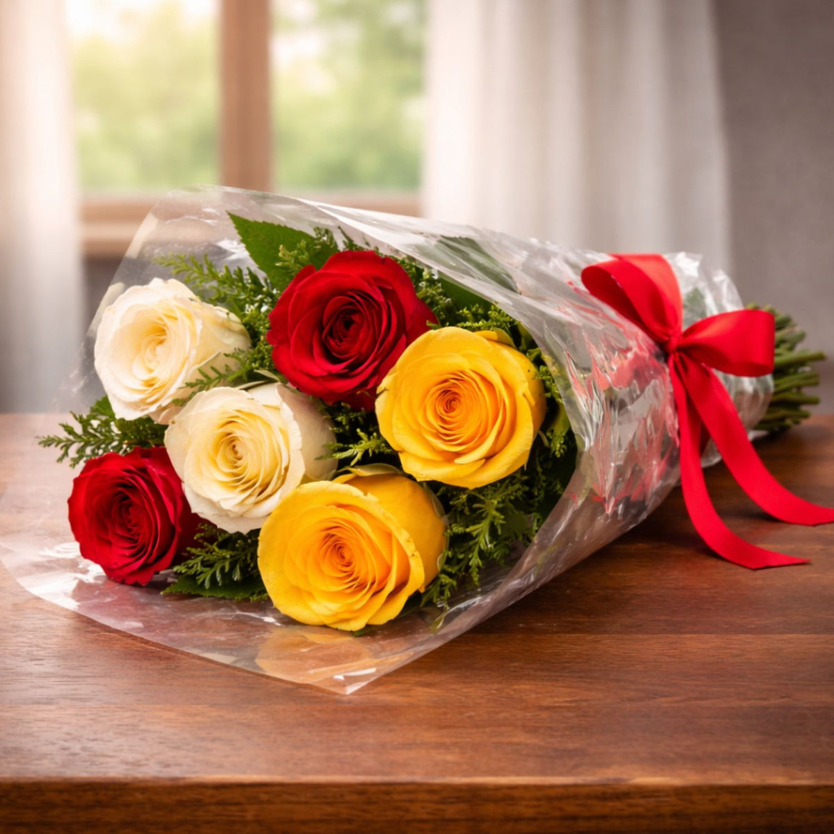 Bright Mix Roses Bouquet