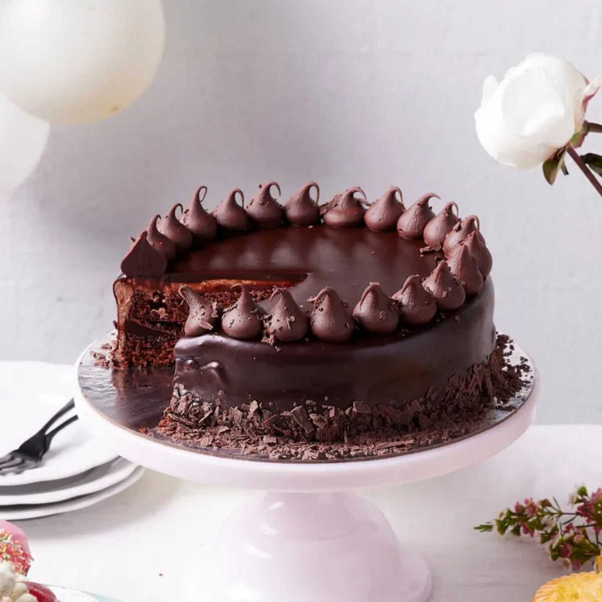 Classic Chocolate Ganache Cake