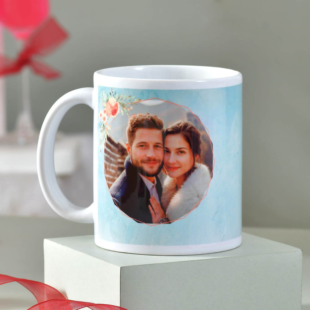 Happy Anniversary Custom Photo Mug