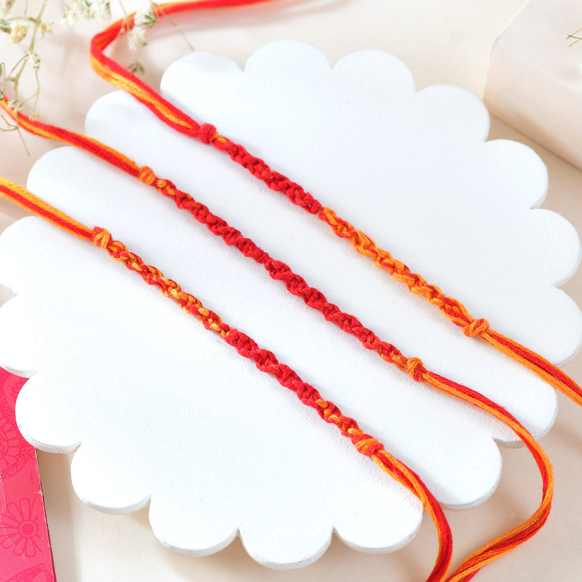 Bhaidooj Kalava Set with Tilak