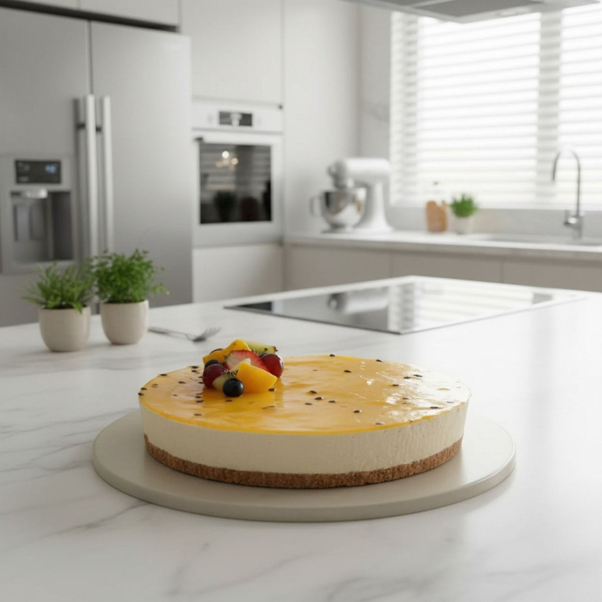 Tropical Passion Fruit Cheesecake
