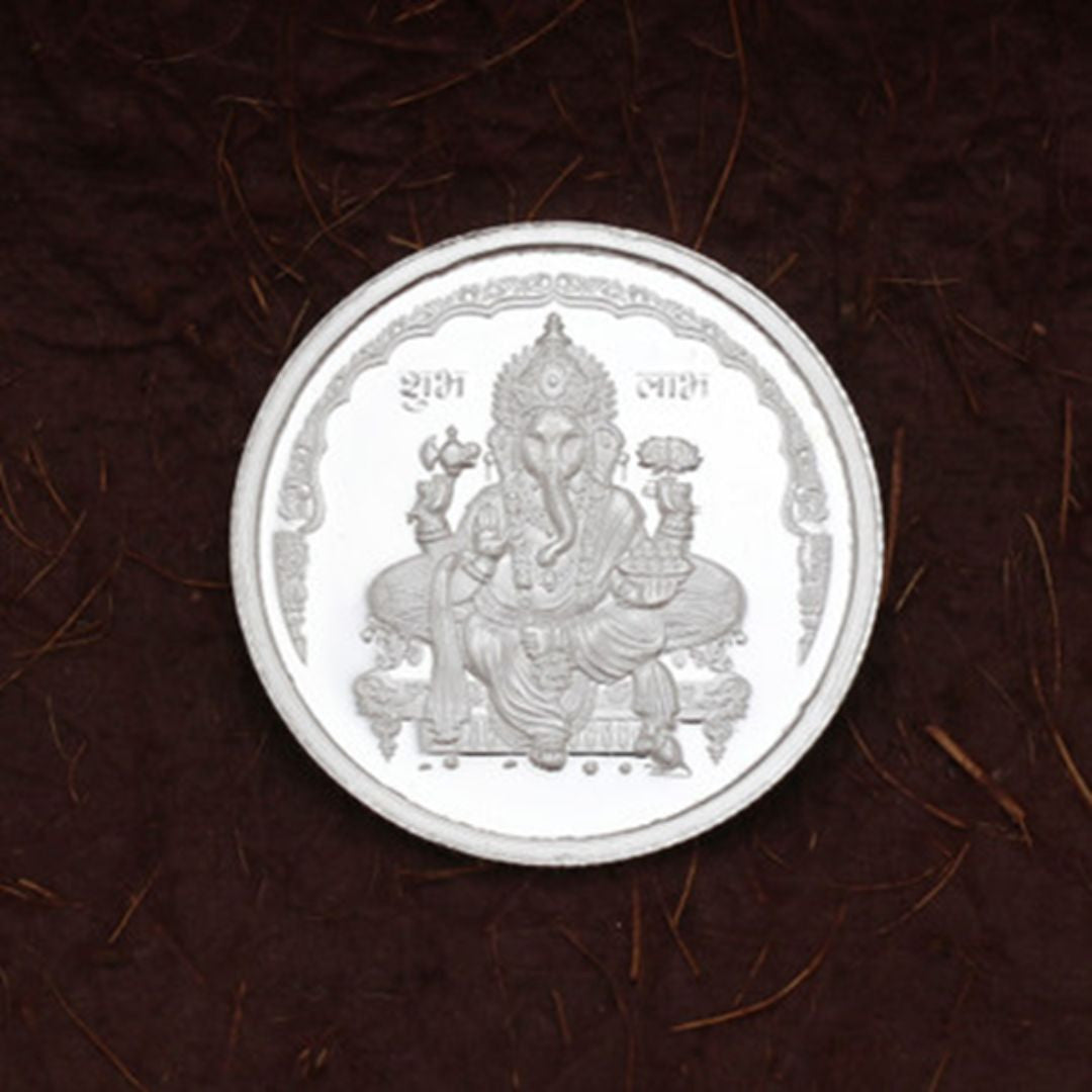 999 Silver Ganesha Coin 5gm