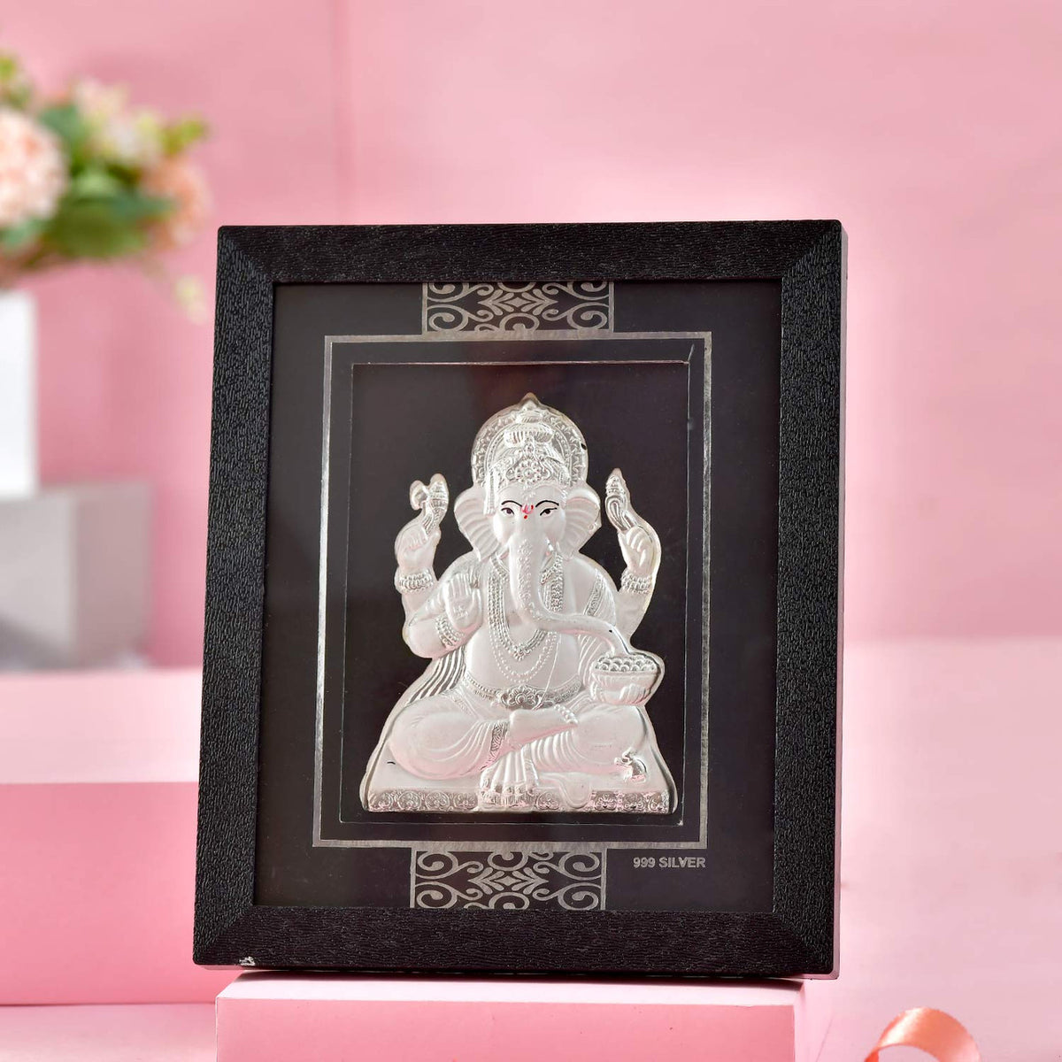 999 Silver Ganesha Frame