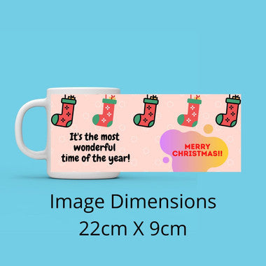 Christmas Cheer Quote Coffee Mug