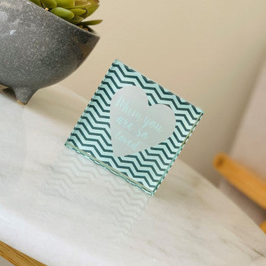 Elegant Solid Glass Photo Frame