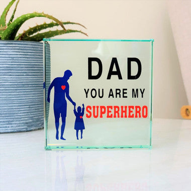 Father’s Day Solid Glass Frame