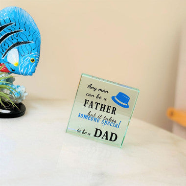 To Be a Dad Glass Frame