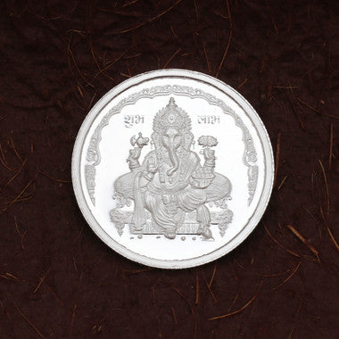 999 Silver Ganesha Coin