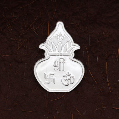 Auspicious Ganesha Kalash 999 Pure Silver Coin-5gm