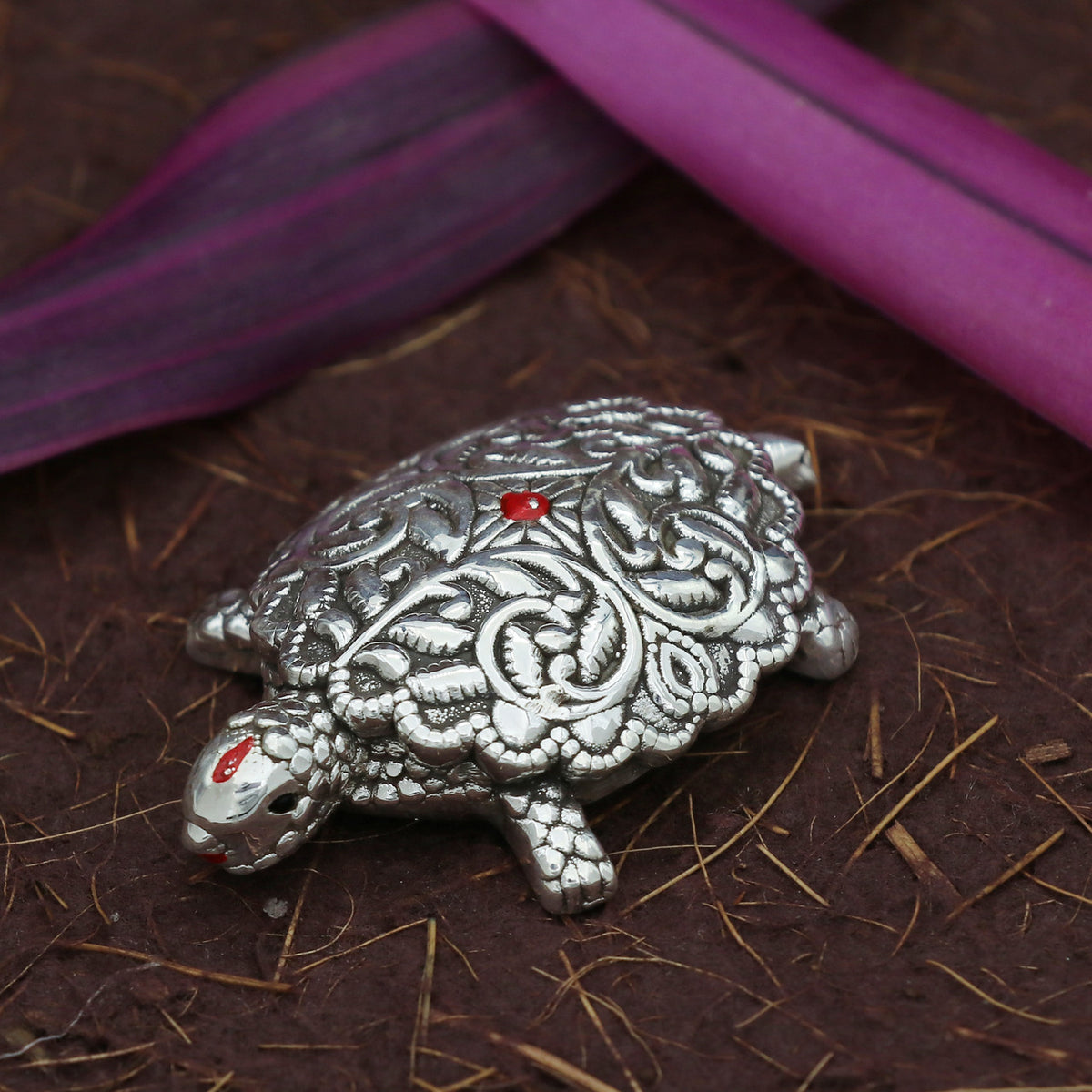 Lucky Silver Turtle with Sweets,chocolate and Dry Fruit Hamper