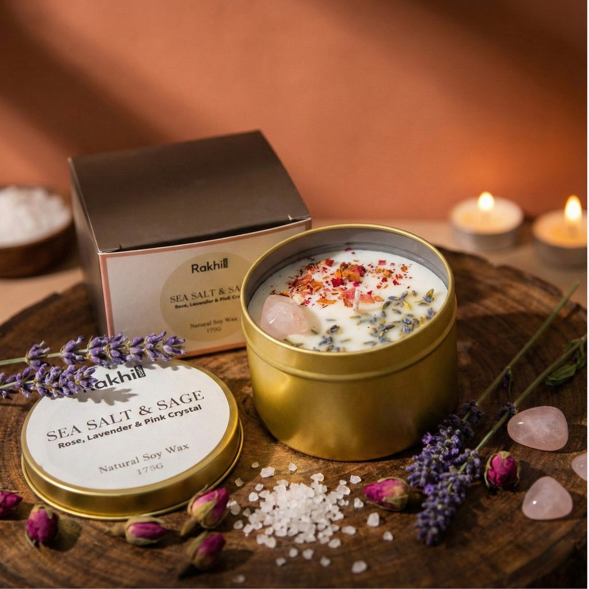 Sea Salt & Sage Natural Soy Wax Candle