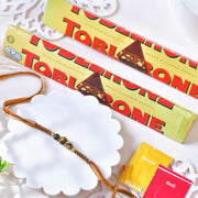 Classic Beads Rakhi Combo with Toblerone Chocolates