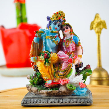 Radha Krishna Statue with Soan Papdi