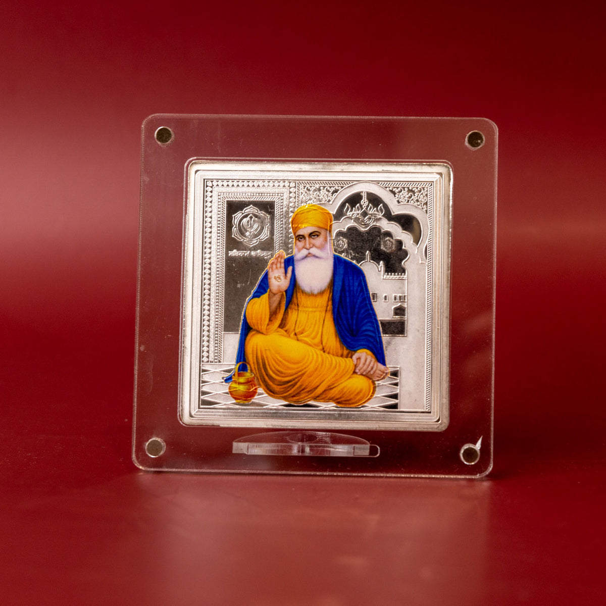 999 Silver Guru Nanak Diwali Gift Frame