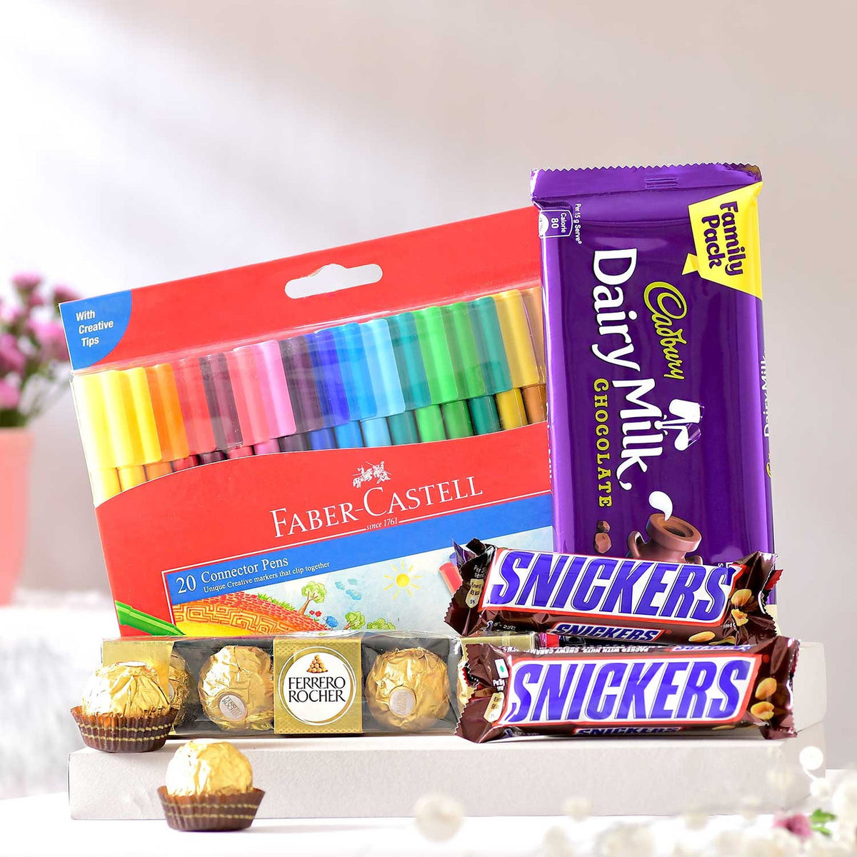 Faber-Castell Colors & Chocolate Gift Set